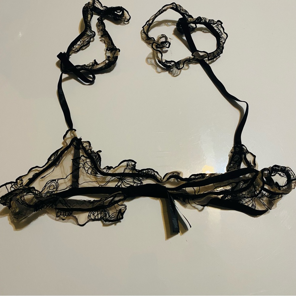 Elegant Black Lace Bralette
